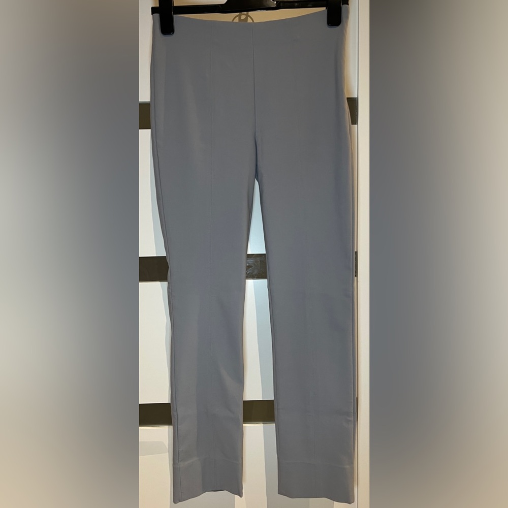 Vince Stitch Front Seam Ponte Crop Legging Light Bluish-Grey Medium 26.5” Inseam